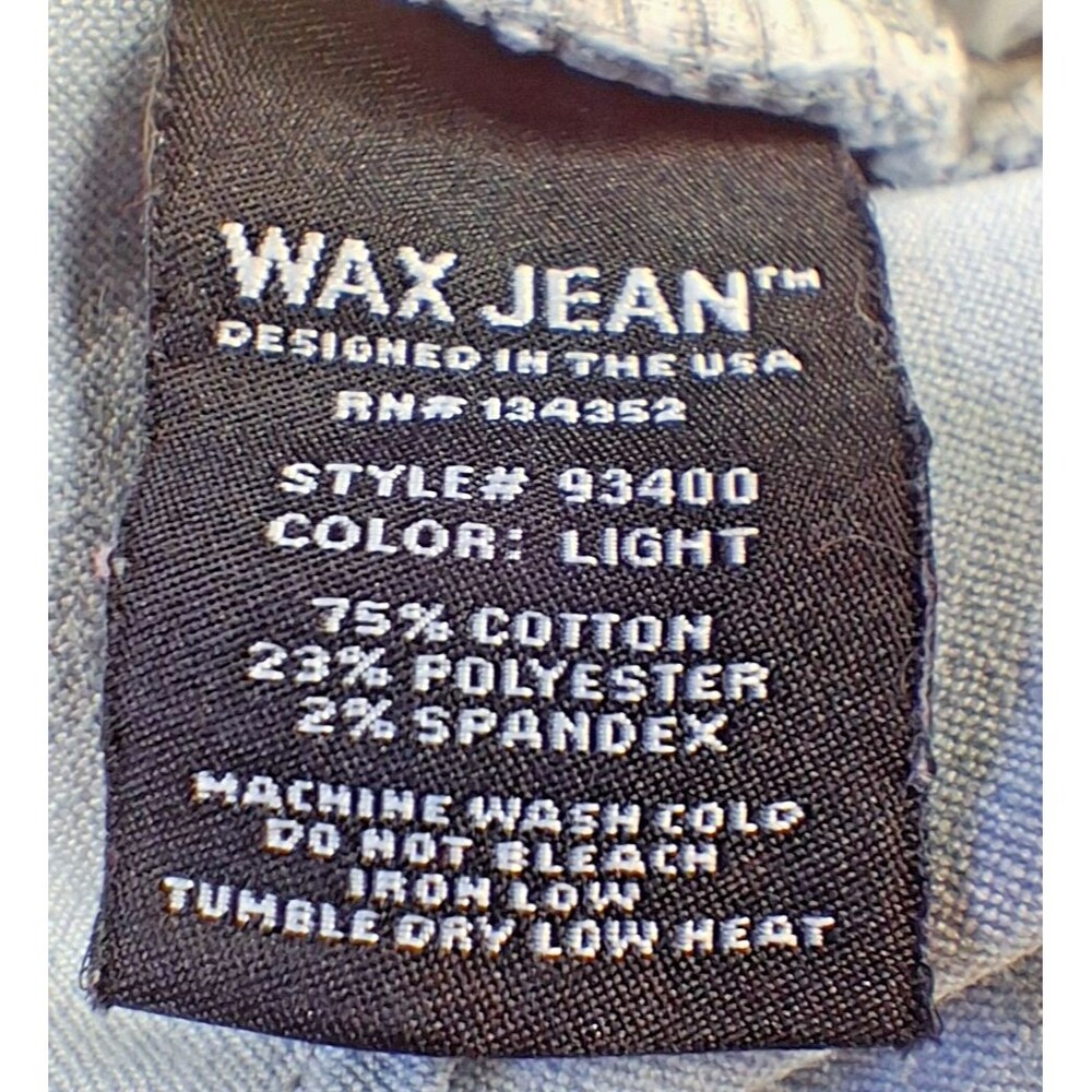 Wax Jeans Butt I Love You Womens Skinny Jeans 1 Light Wash Stretch Denim - Picture 7 of 13